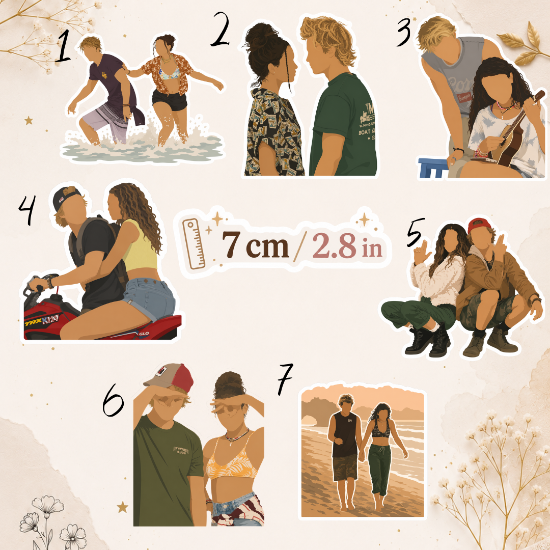 Naklejka – Outer Banks, JJ & Kiara