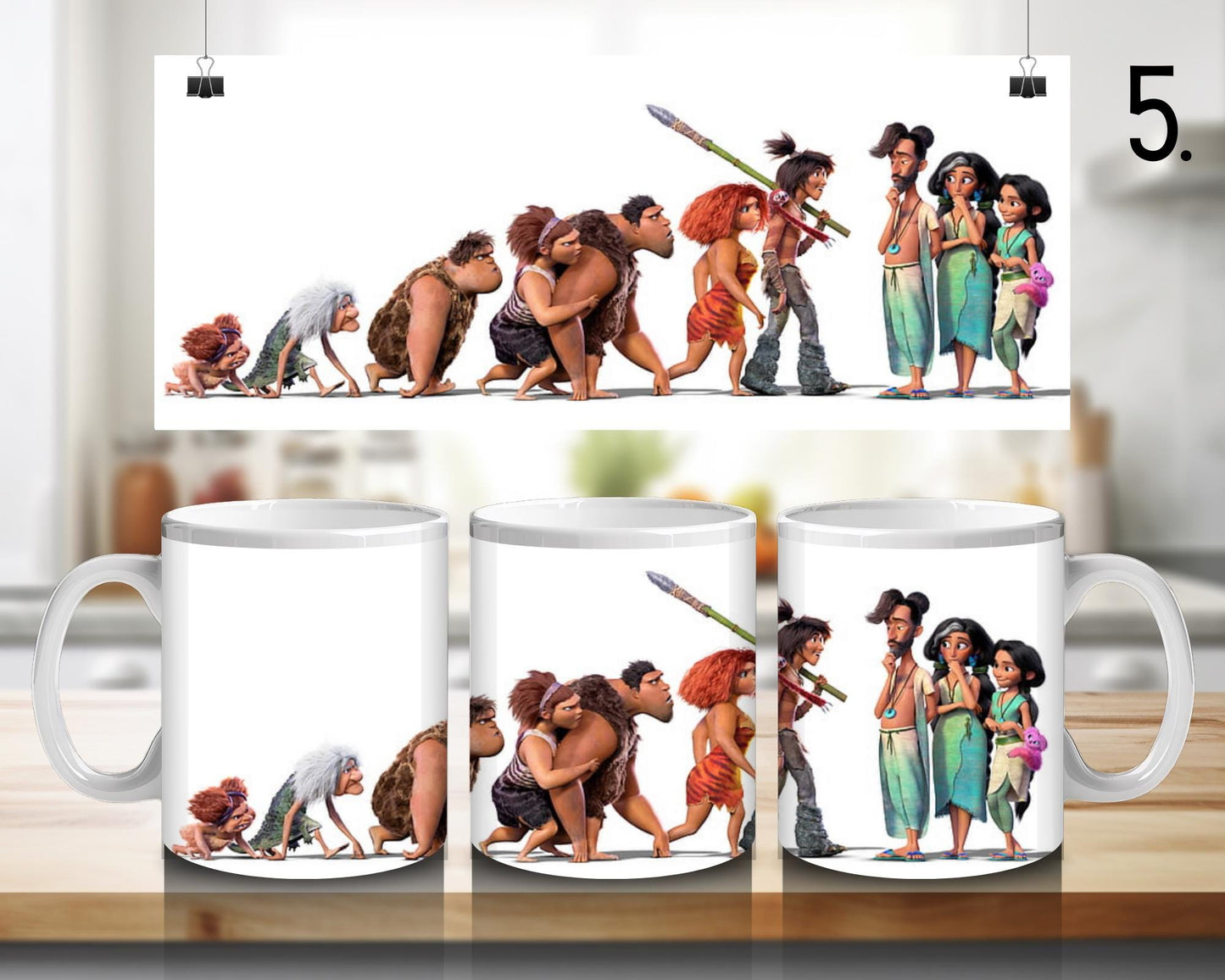 The Croods | 100% CERAMIC MUG, 11Oz = 330ml
