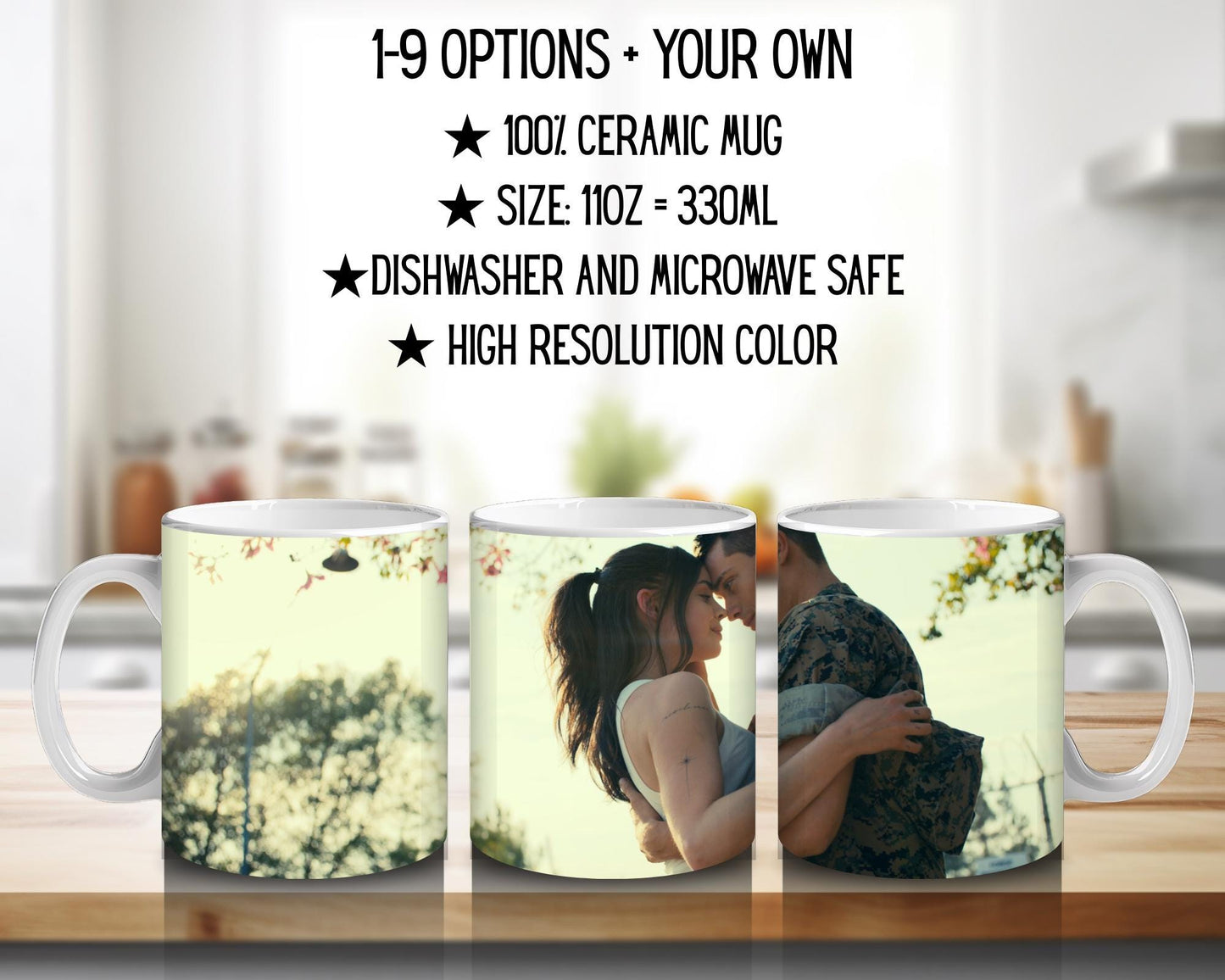Purple Hearts | 100% CERAMIC MUG, 11Oz = 330ml