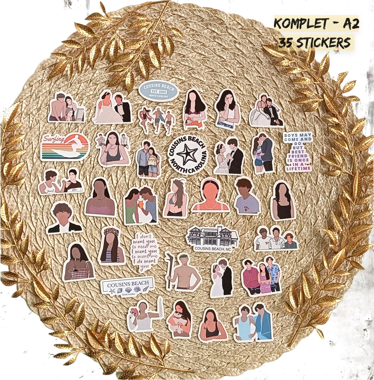 The Summer I Turned Pretty Stickers | Amazon Romance Vinyl Pack | Belly, Conrad & Jeremiah