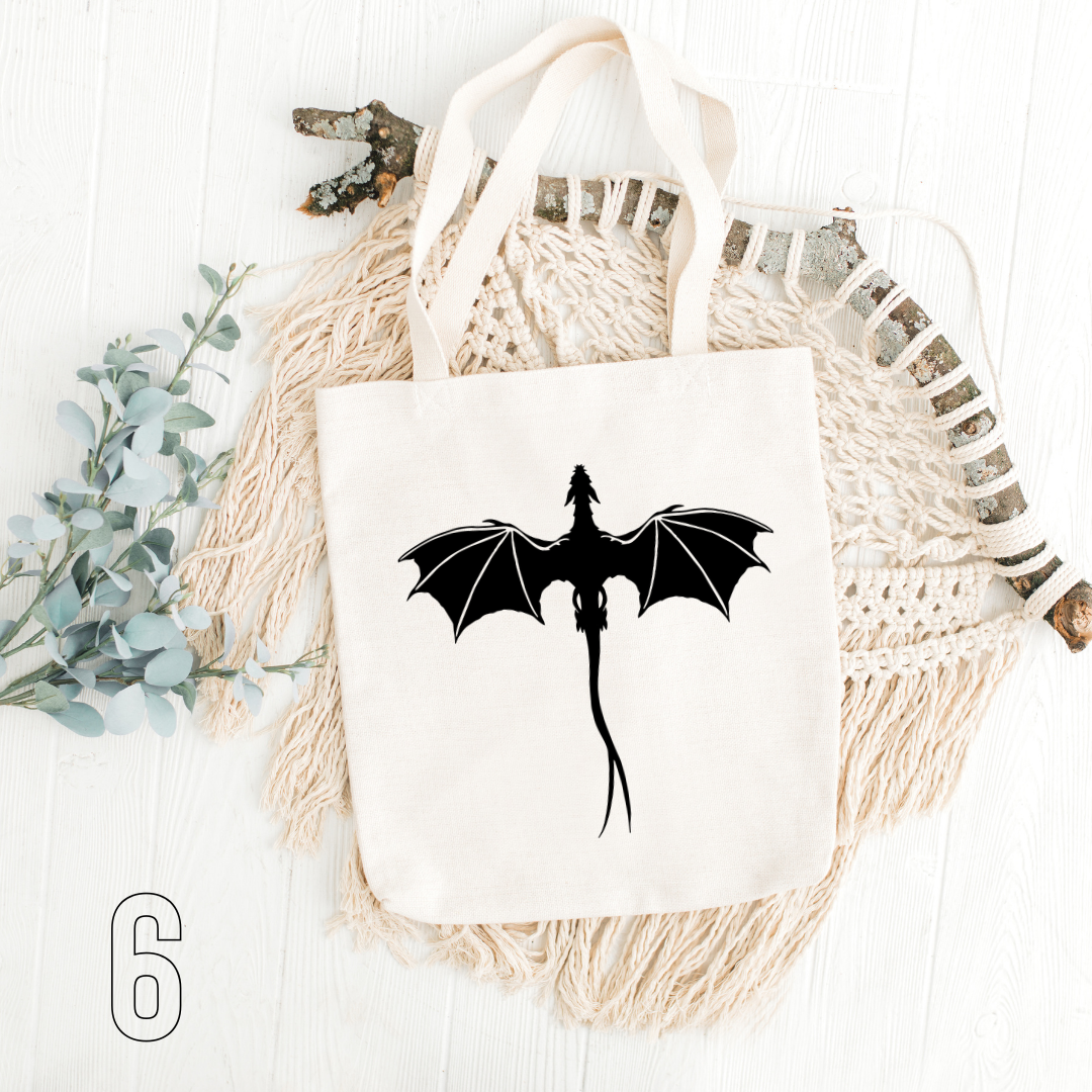 Fourth Wing, Iron Flame, Onyx Storm - 100% Cotton | Tote Bag