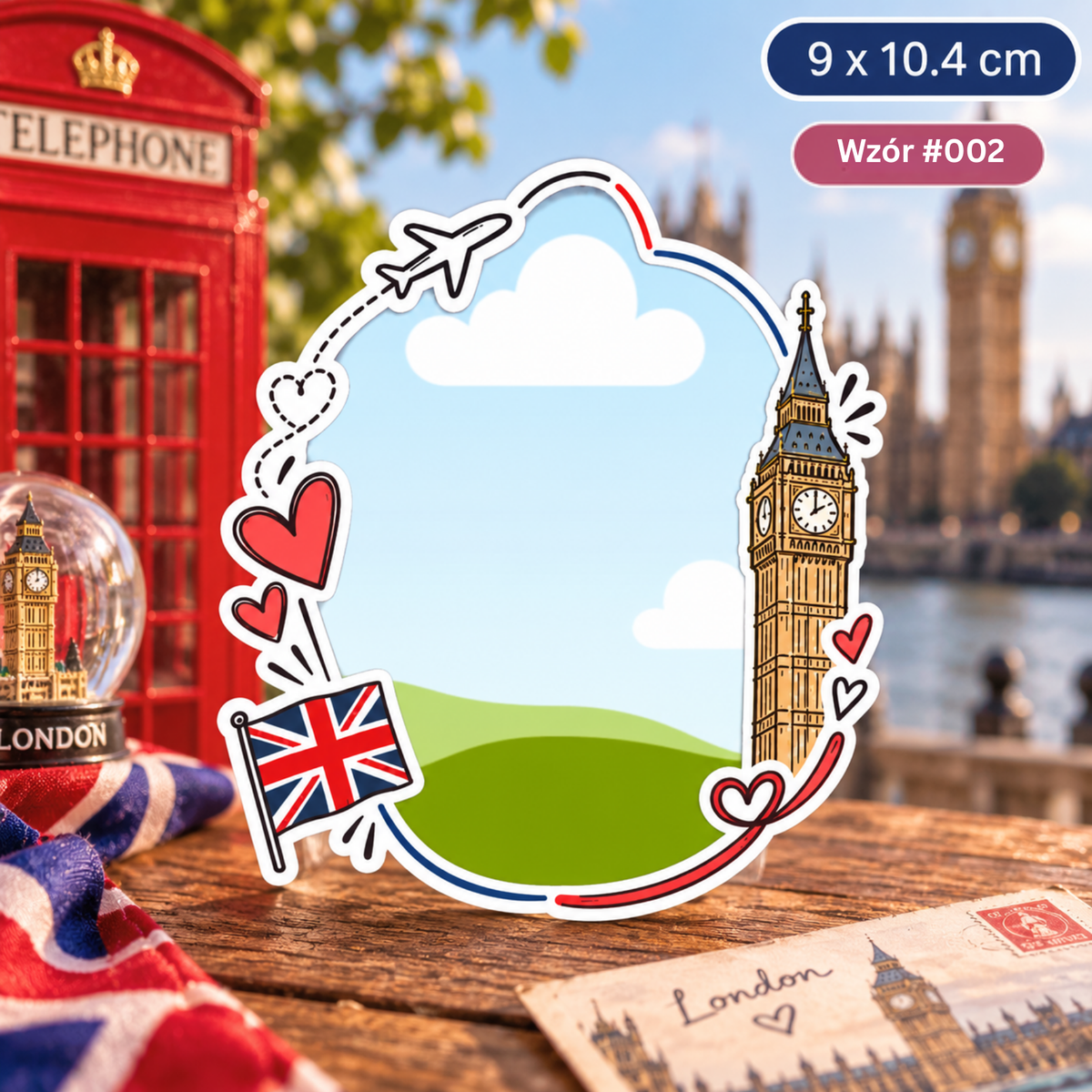 Personalizowany magnes ze zdjęciem Londyn – London