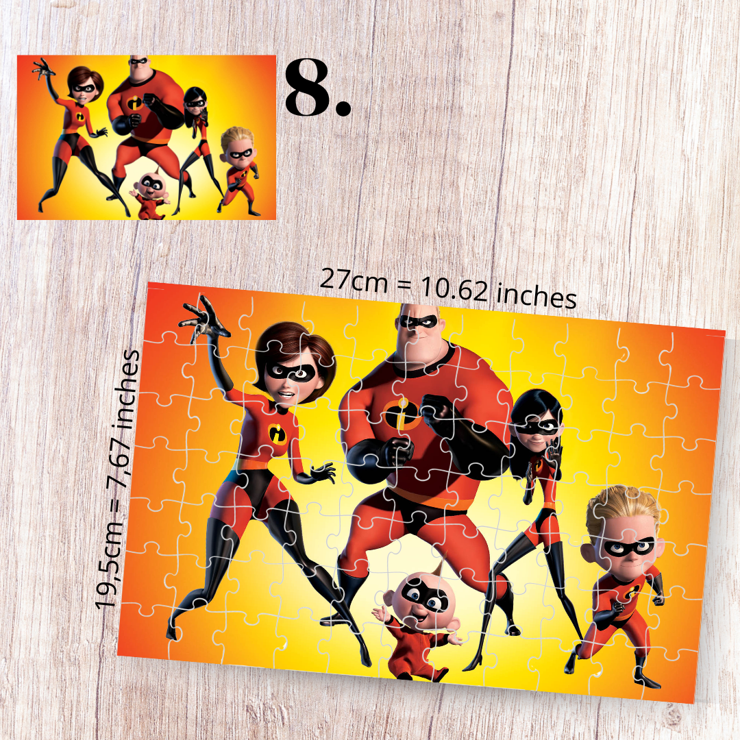 Puzzle 88 elementów – Iniemamocni / The Incredibles