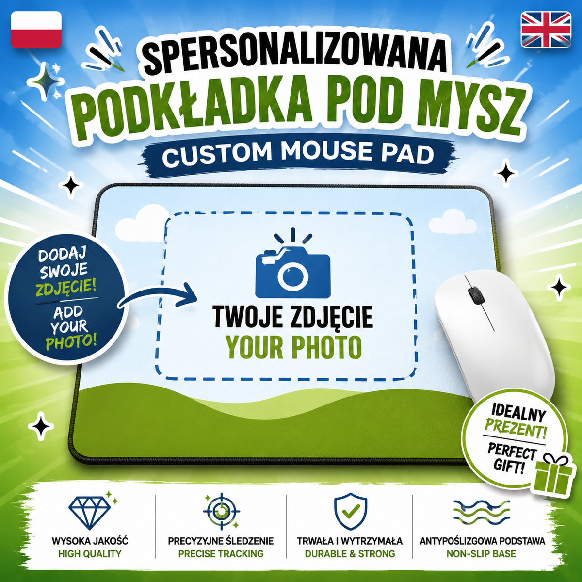 Podkładka pod myszkę – Custom Photo