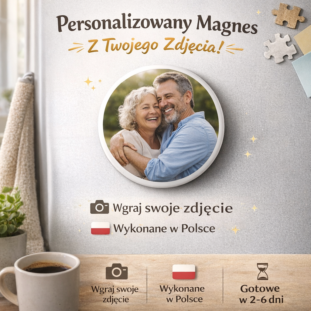 Personalizowane Akcesoria ze Zdjęcia – Magnes