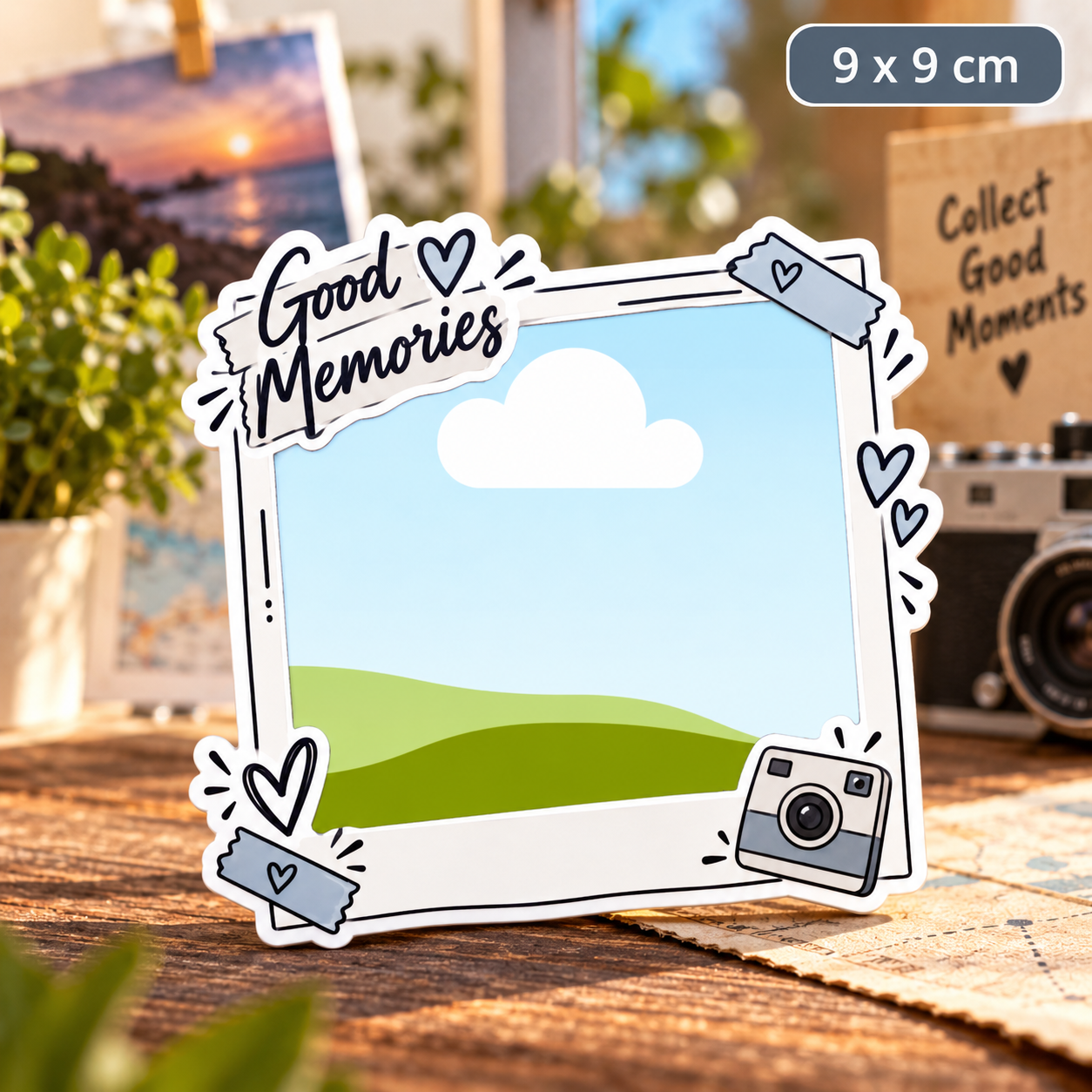 Personalizowany magnes ze zdjęciem Good Memories