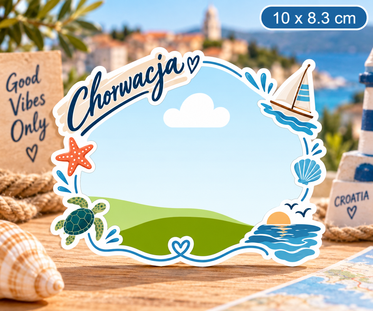 Personalizowany magnes ze zdjęciem Chorwacja – Croatia