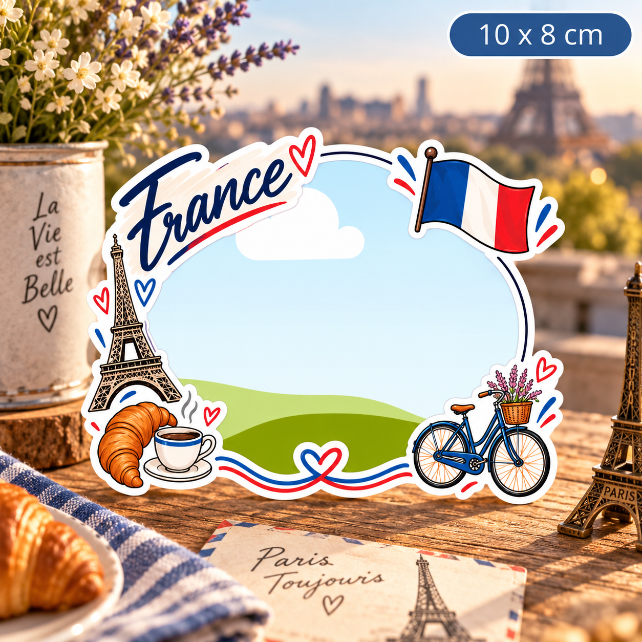 Personalizowany magnes ze zdjęciem Francja – France