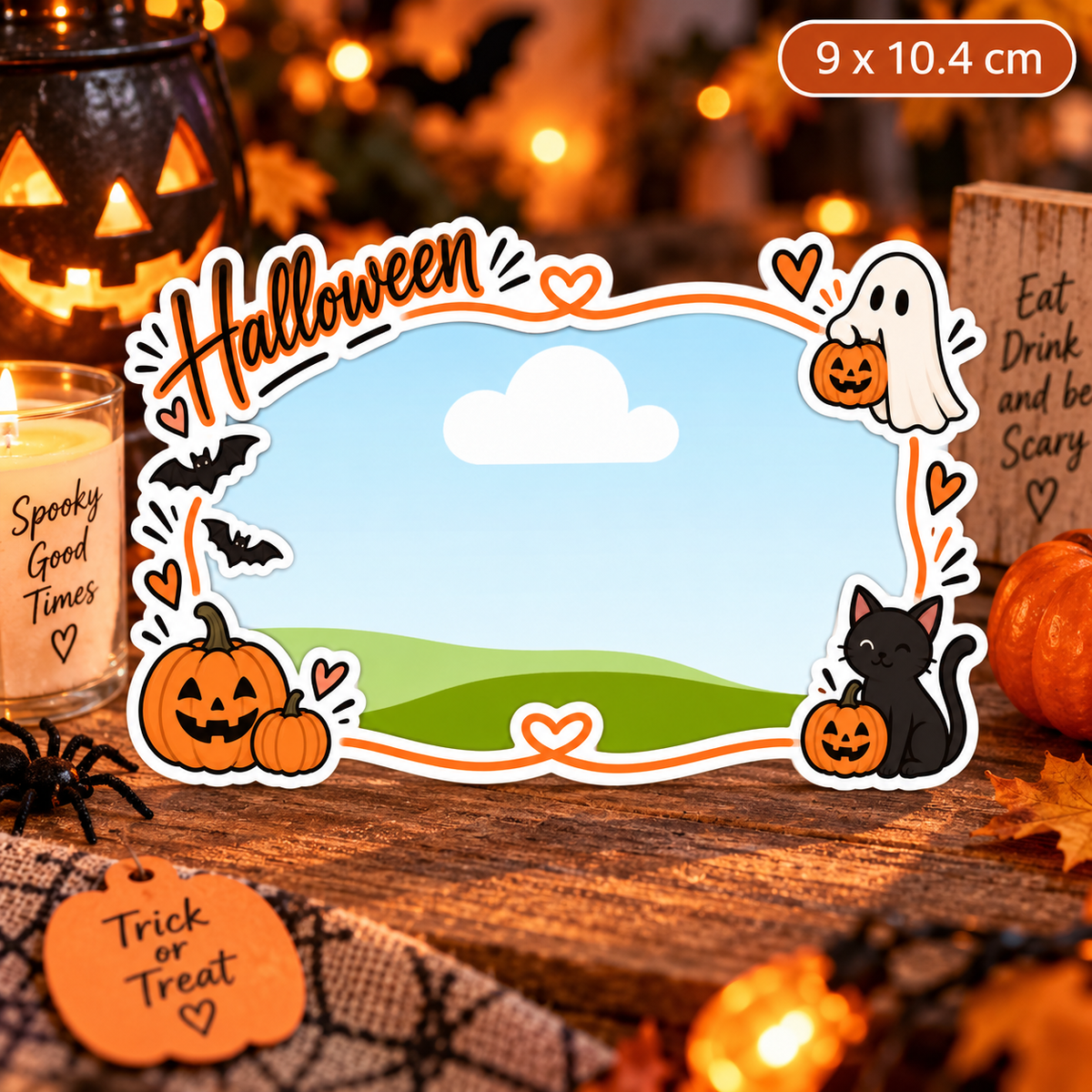 Personalizowany magnes ze zdjęciem Halloween