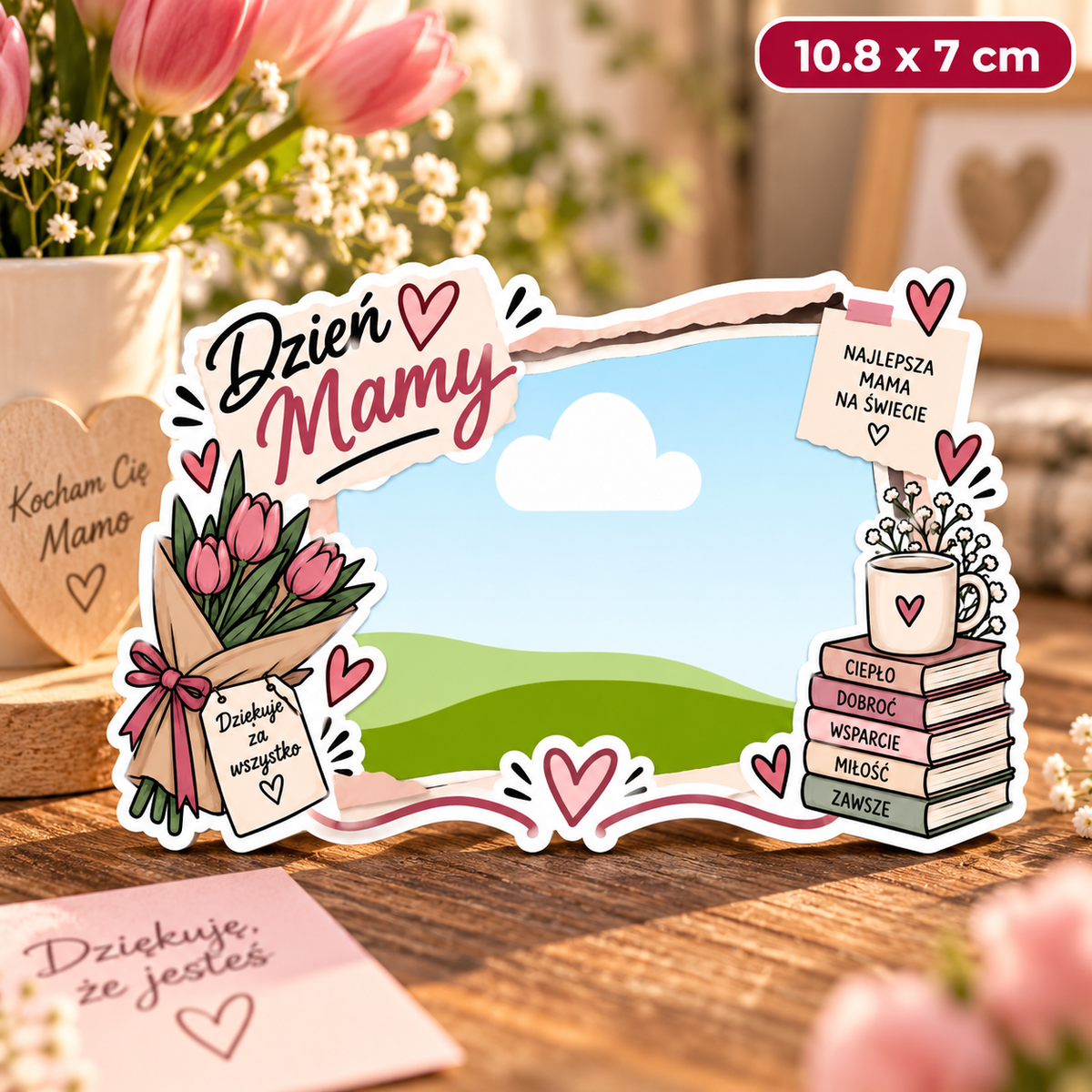 Personalizowany magnes ze zdjęciem Dzień Mamy / Mother's Day
