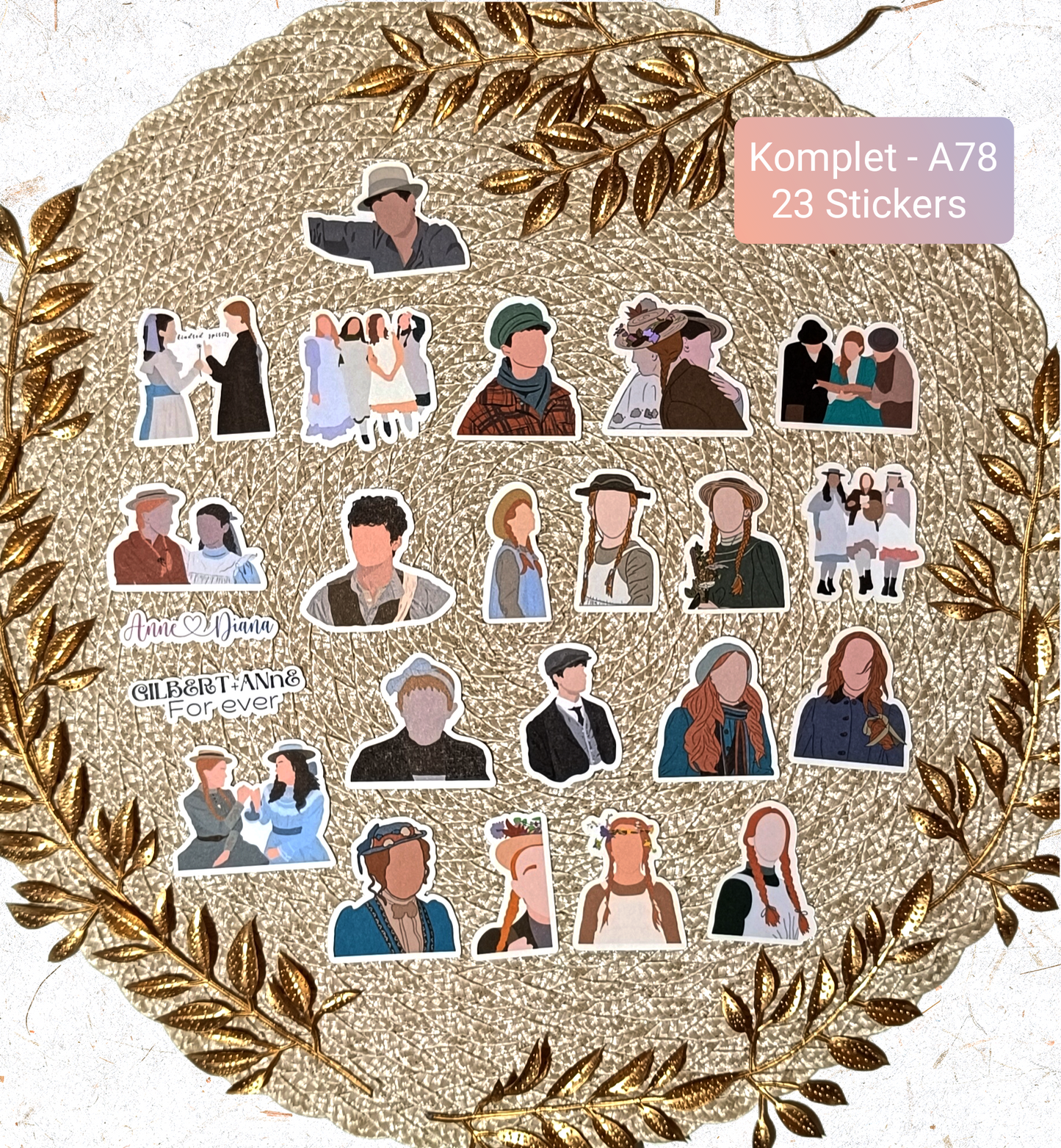 Anne with an E Stickers | Green Gables Vinyl Sticker Pack