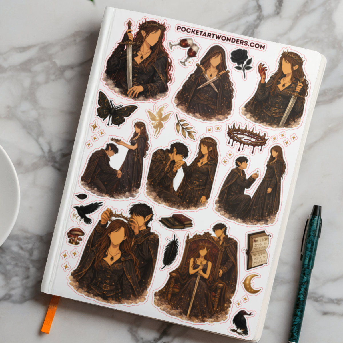Sticker sheet - The Cruel Prince D10