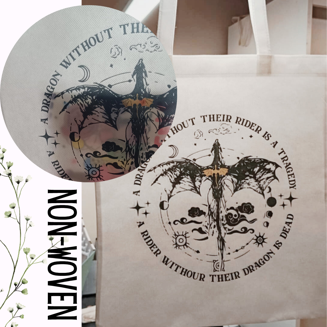 Fourth Wing, Iron Flame, Onyx Storm - Non-Woven| Tote Bag