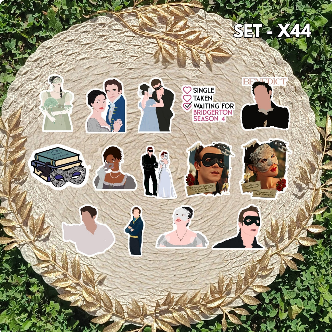 Bridgerton Stickers | Regency Aesthetic Vinyl Sticker Pack