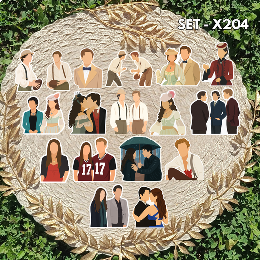 Zestaw naklejek Pamiętniki Wampirów / The Vampire Diaries – Damon, Stefan, Elena