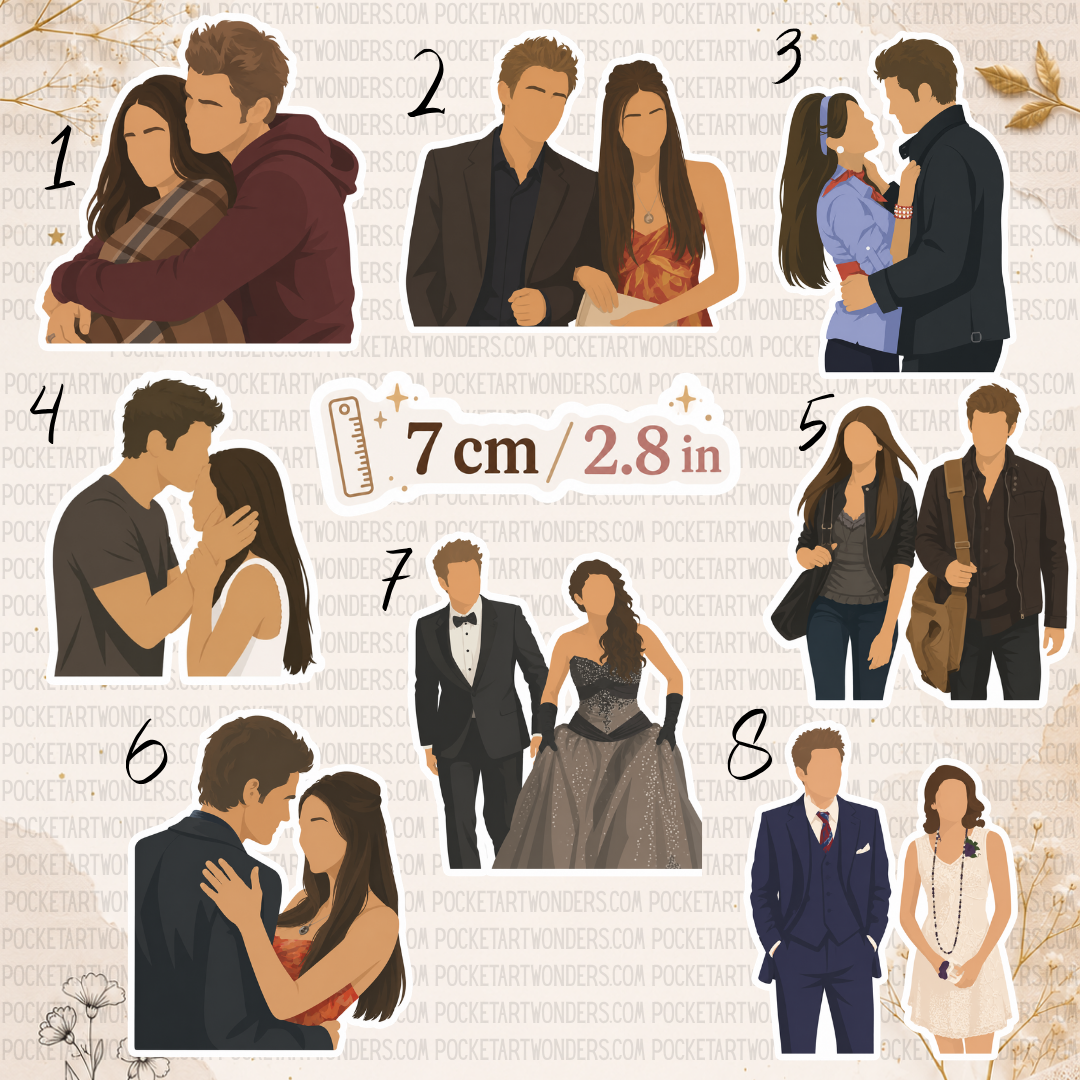 Naklejka – Pamiętniki wampirów / The Vampire Diaries, Stefan and Elena