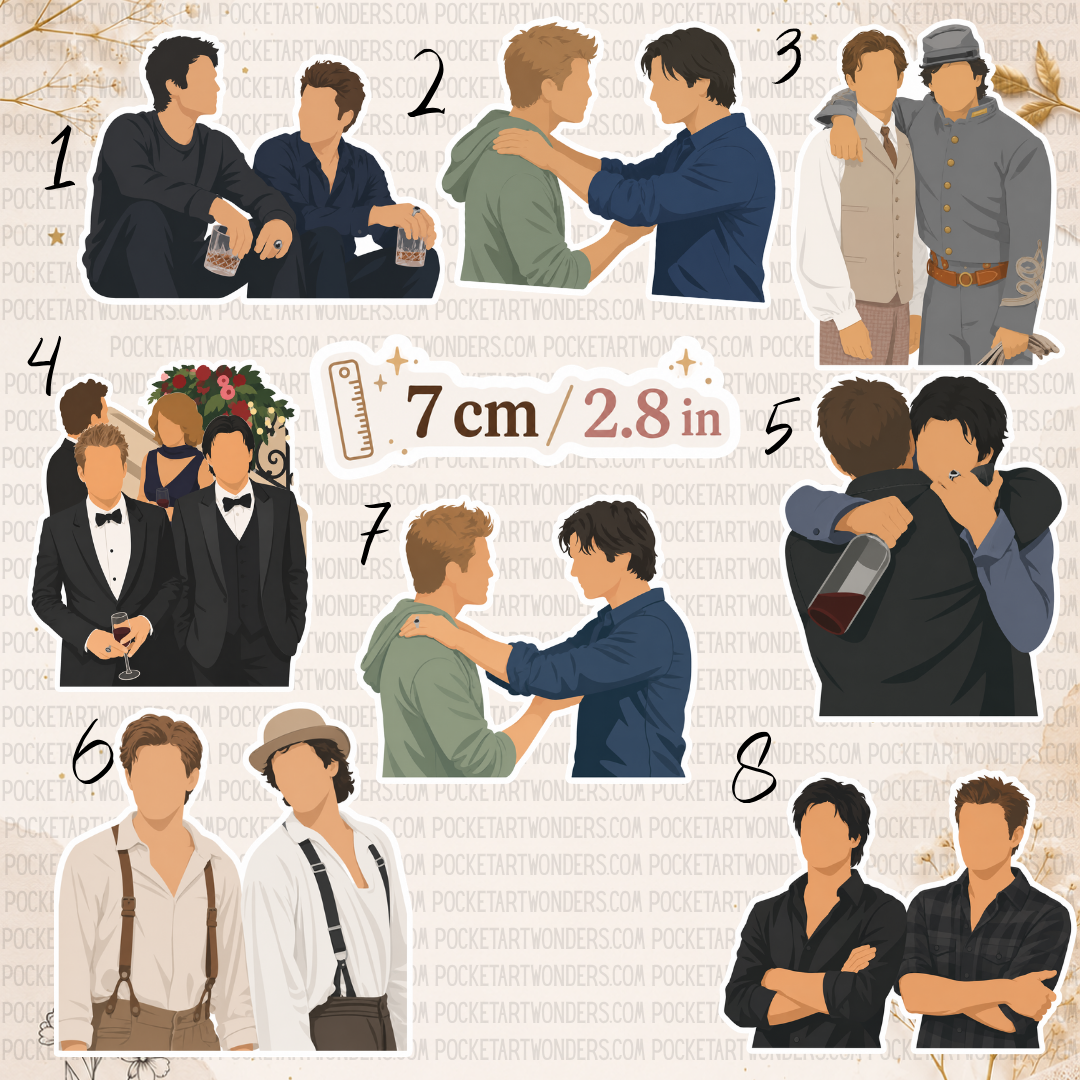 Naklejka – Pamiętniki wampirów / The Vampire Diaries, Stefan and Damon