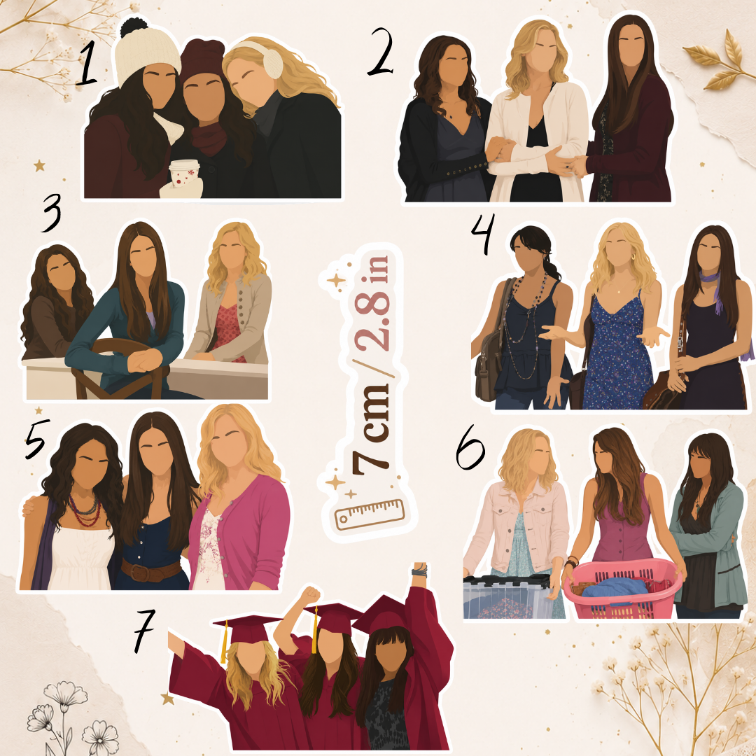 Naklejka – Pamiętniki wampirów / The Vampire Diaries, Elena, Bonnie and Caroline