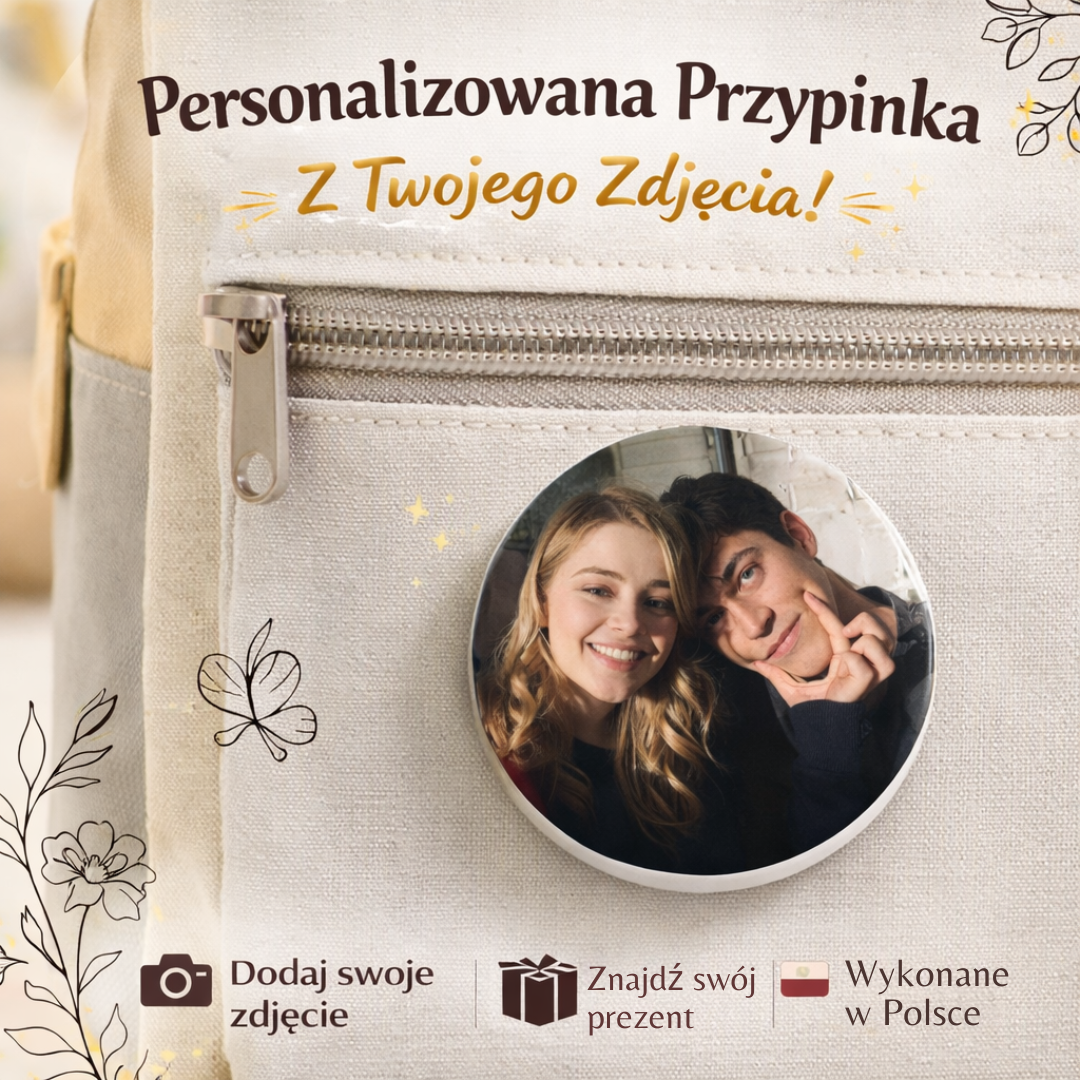 Personalizowane Akcesoria ze Zdjęcia – Przypinka