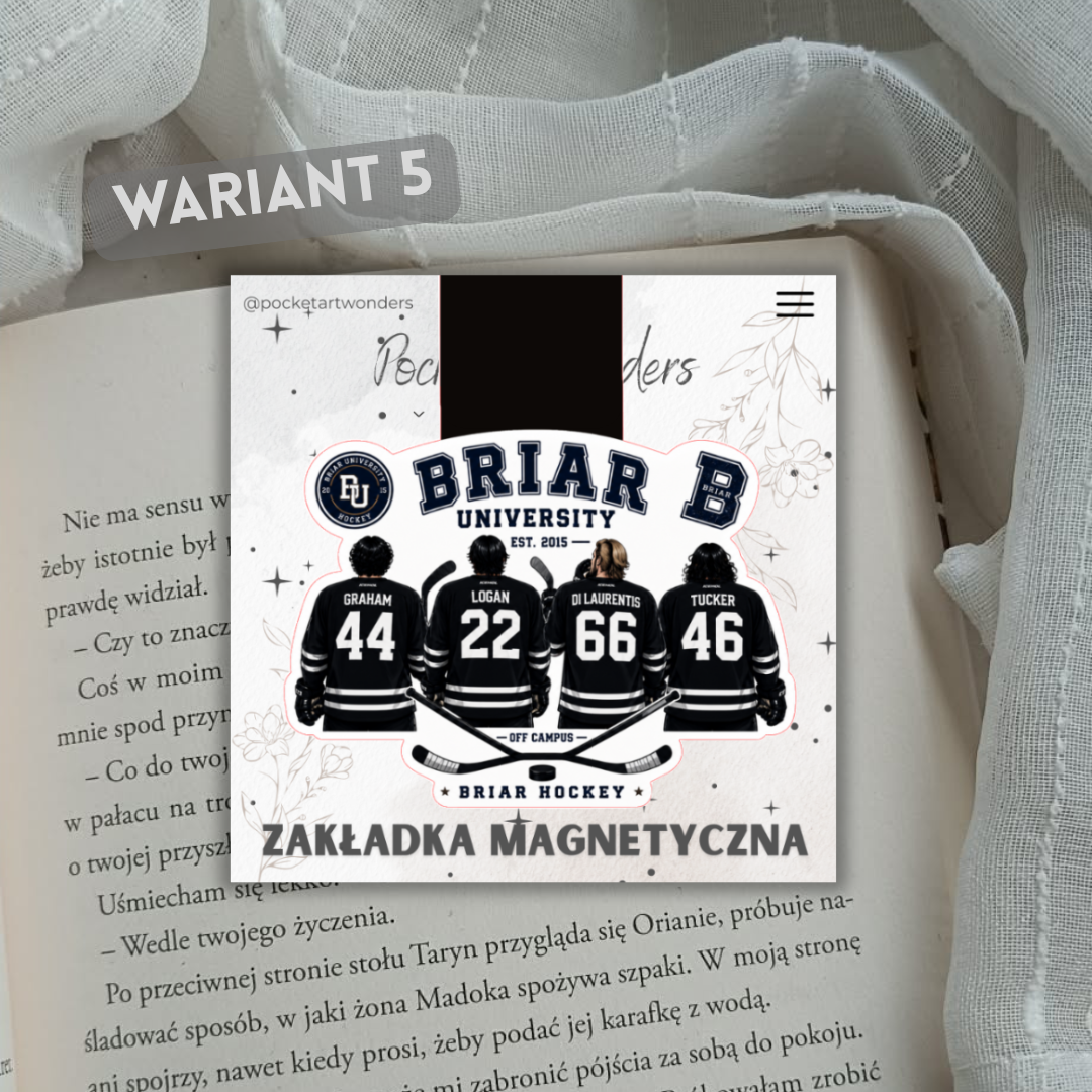 Magnetic bookmarks for Off Campus - hockey romance and BookTok aesthetic