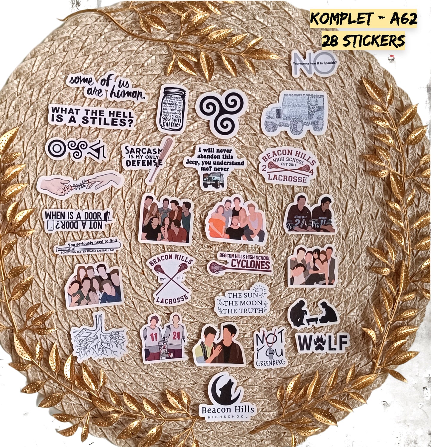 Teen Wolf Stickers | MTV Vinyl Pack | Scott, Stiles & Lydia