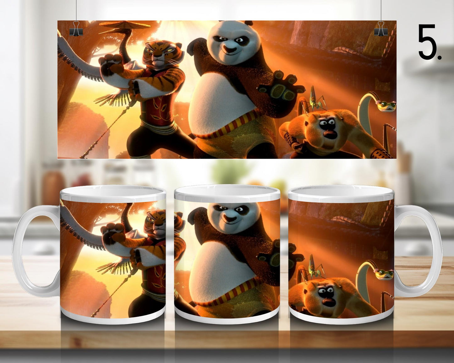 Kung fu panda | 100% CERAMIC MUG, 11Oz = 330ml