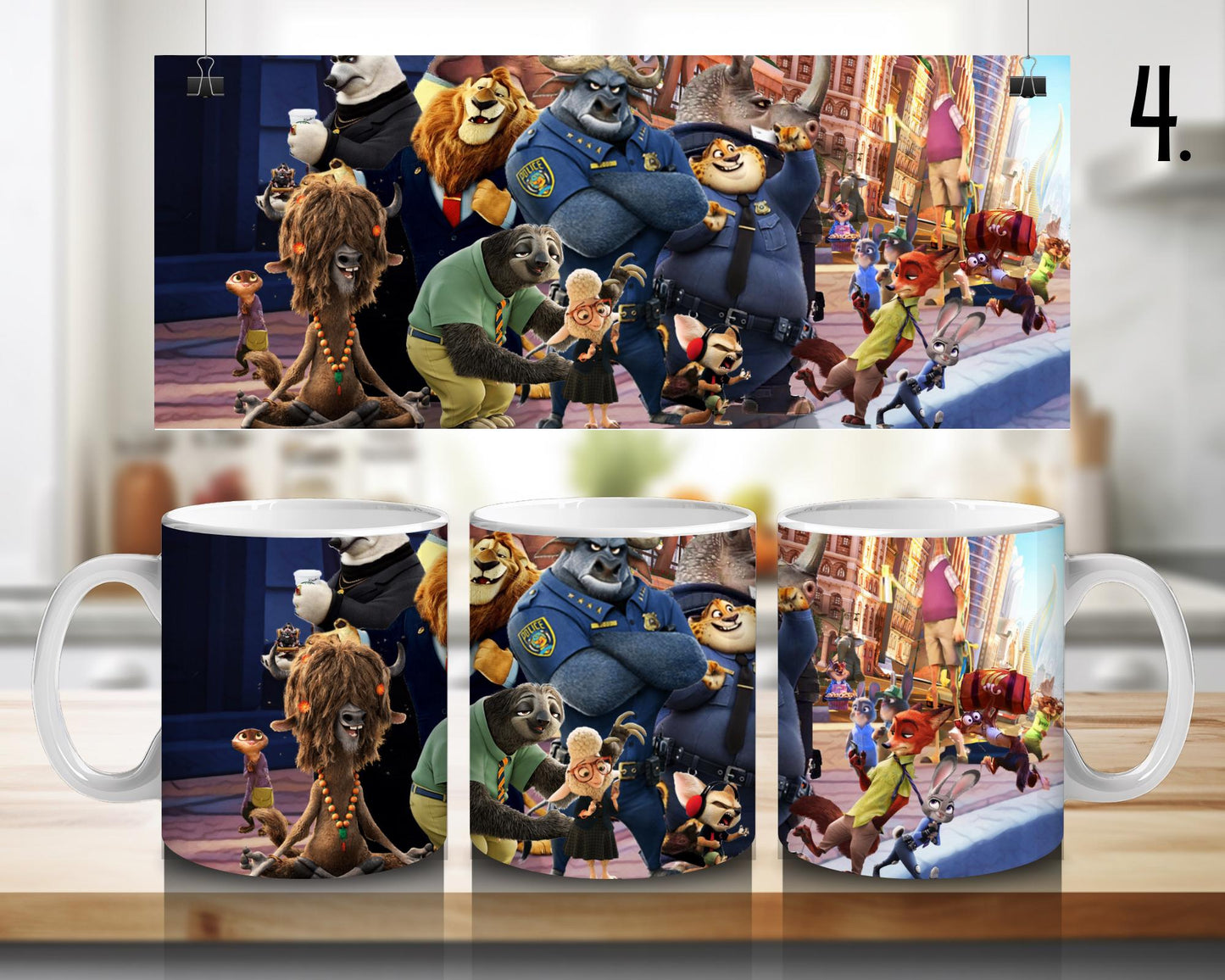 Zootopia | 100% CERAMIC MUG, 11Oz = 330ml