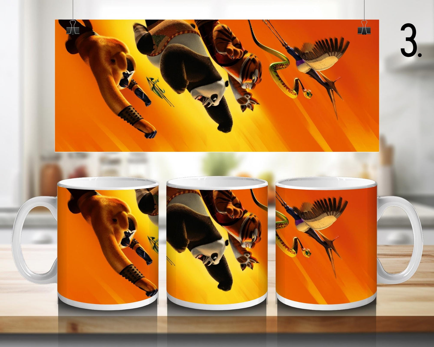 Kung fu panda | 100% CERAMIC MUG, 11Oz = 330ml