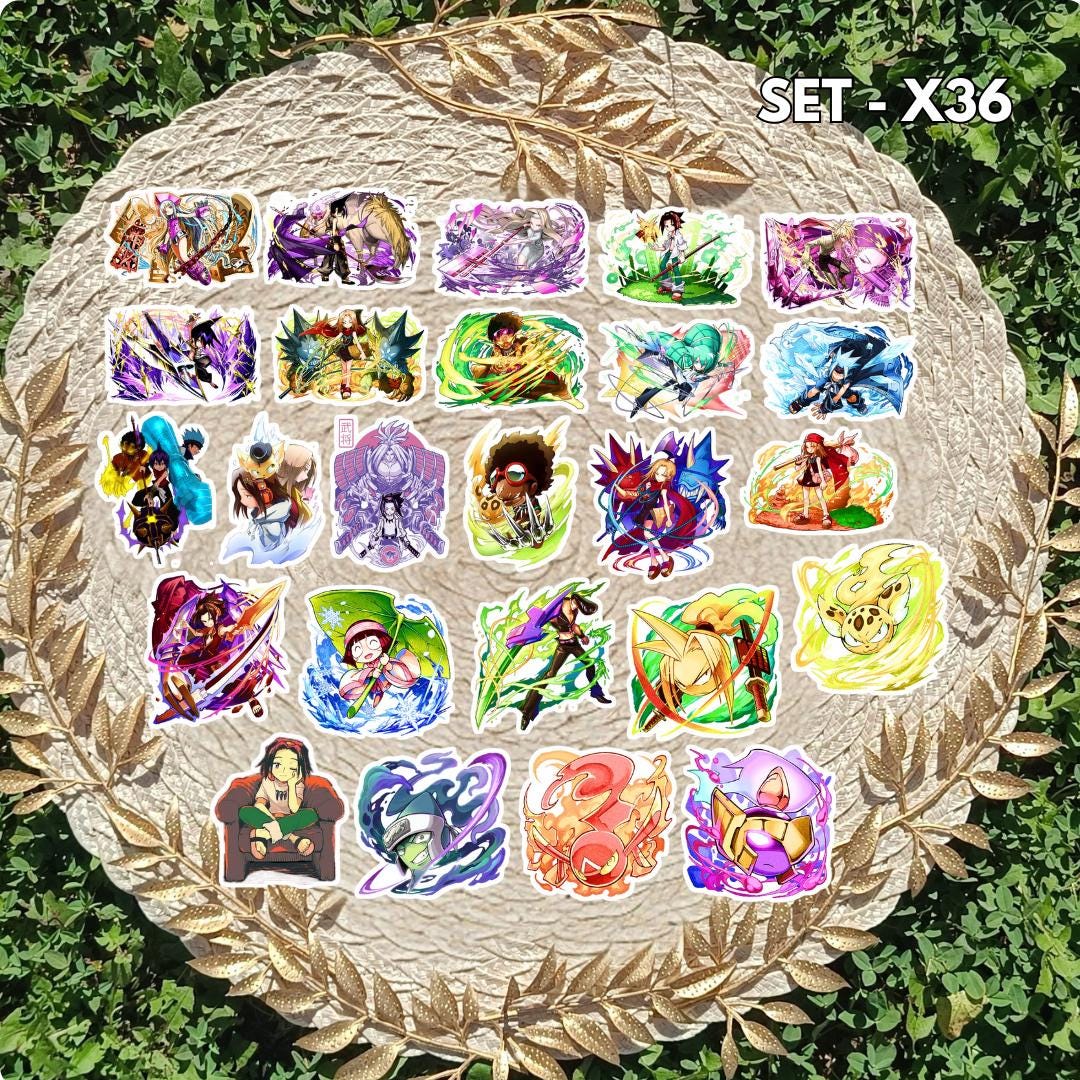 Shaman King Stickers | Anime Vinyl Pack | Yoh & Spirits