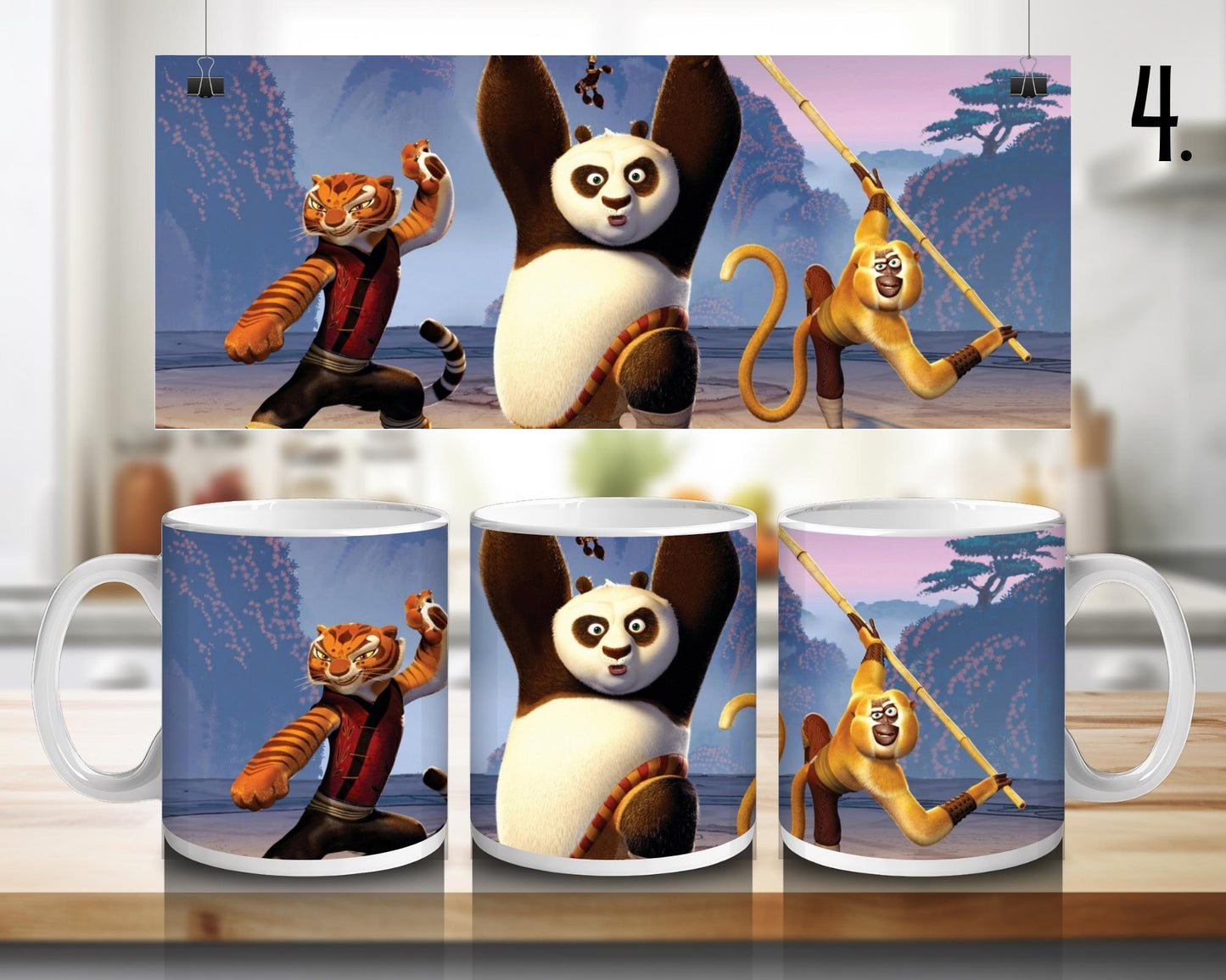 Kung fu panda | 100% CERAMIC MUG, 11Oz = 330ml