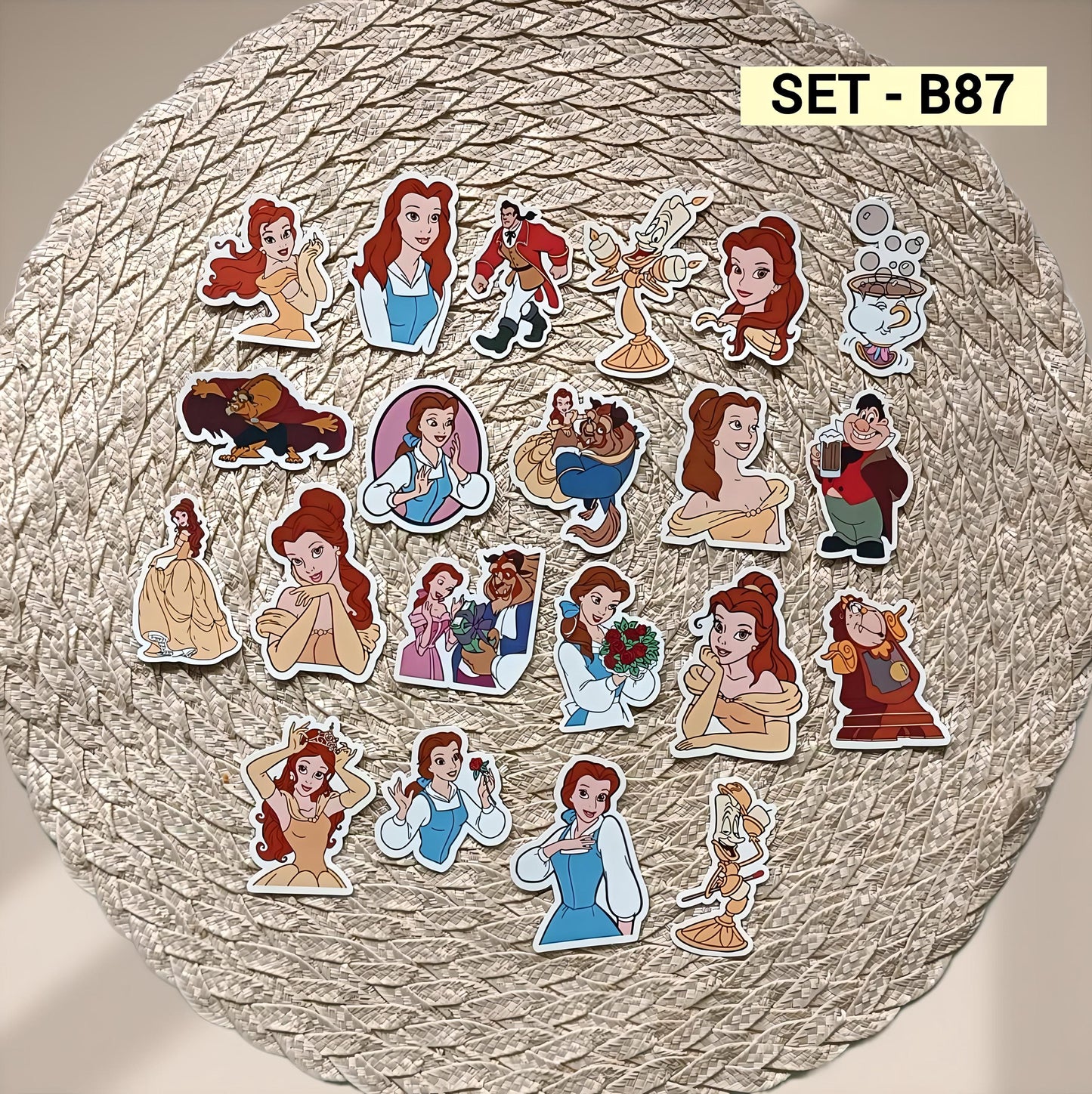 Beauty and the Beast Stickers | Belle & Beast Disney Vinyl Pack