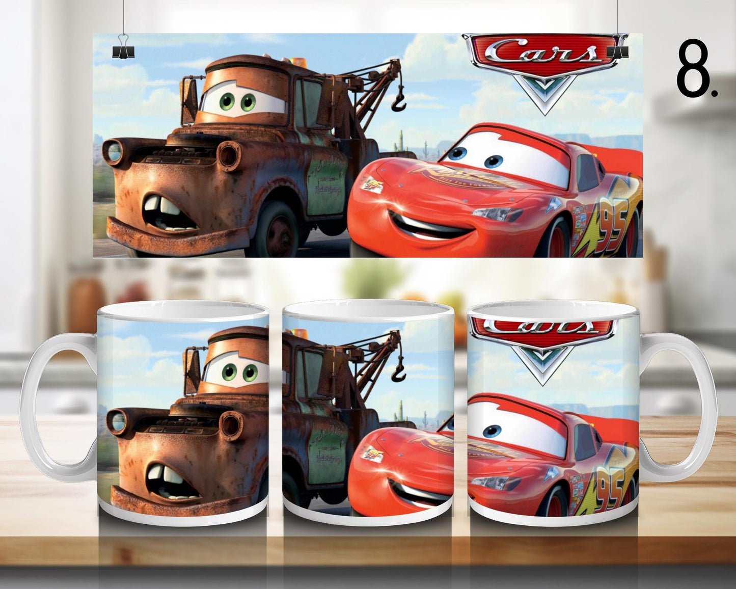 Cars | 100% CERAMIC MUG, 11Oz = 330ml