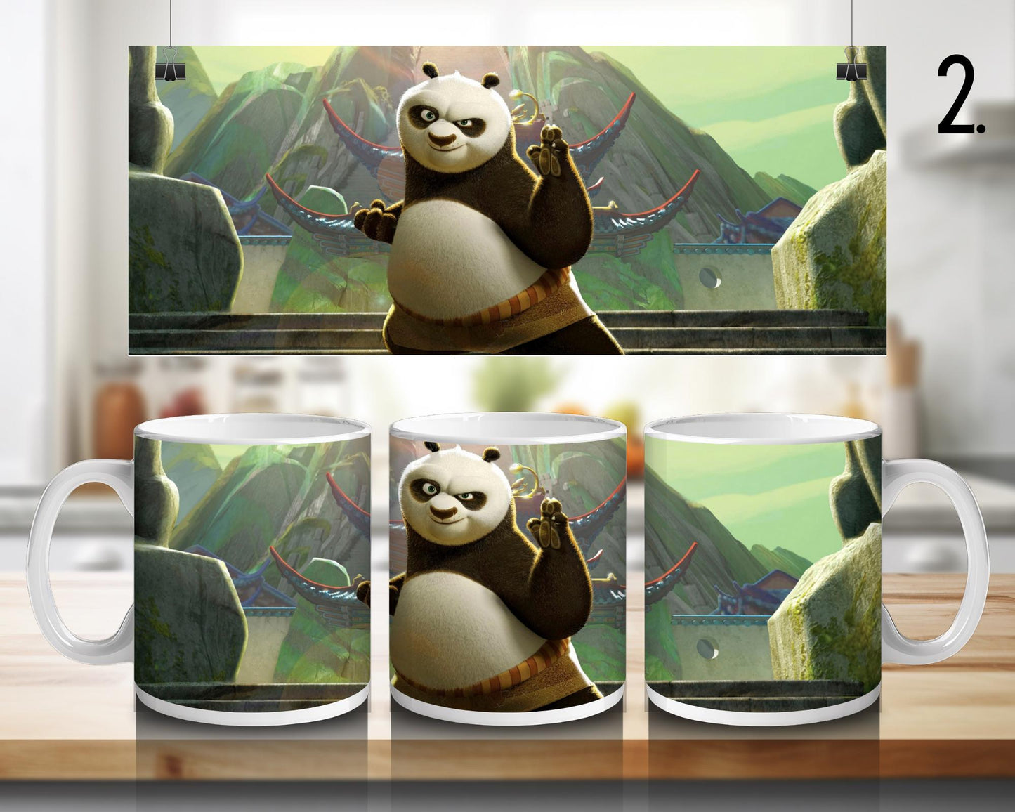 Kung fu panda | 100% CERAMIC MUG, 11Oz = 330ml