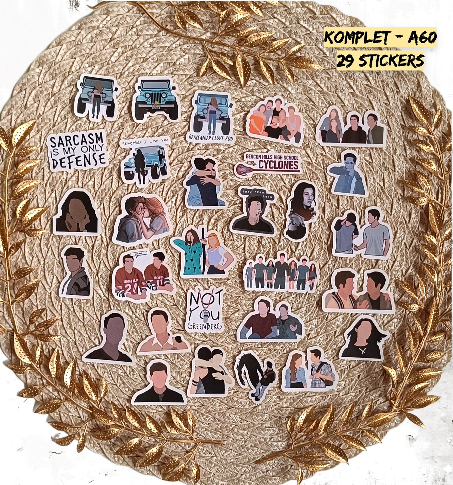 Teen Wolf Stickers | MTV Vinyl Pack | Scott, Stiles & Lydia