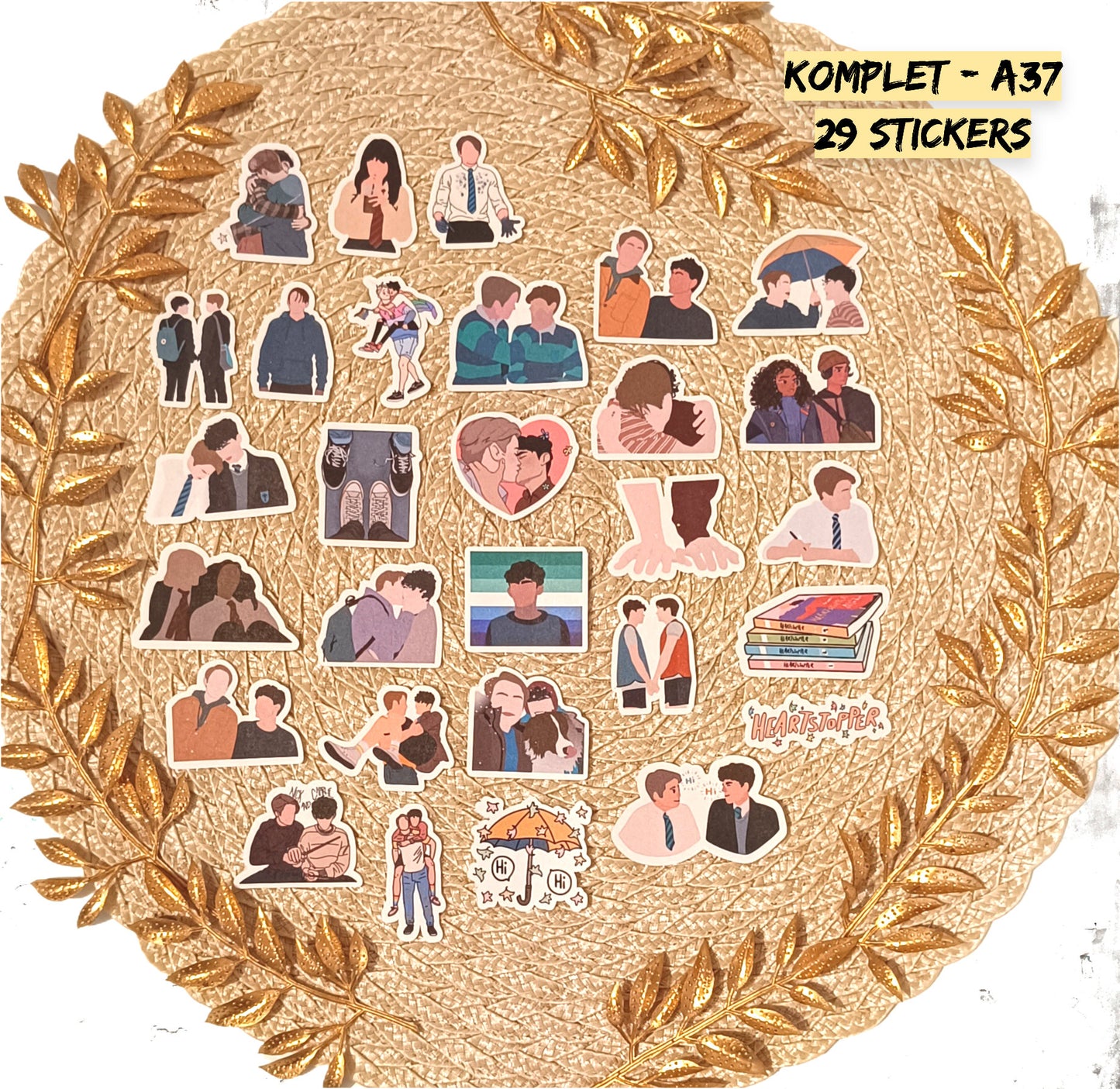 Heartstopper Stickers | Netflix Vinyl Pack | Nick & Charlie