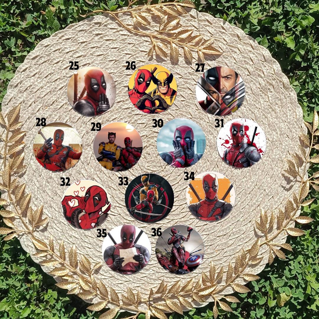 Przypinka 58 mm – Deadpool i Wolverine / Deadpool & Wolverine