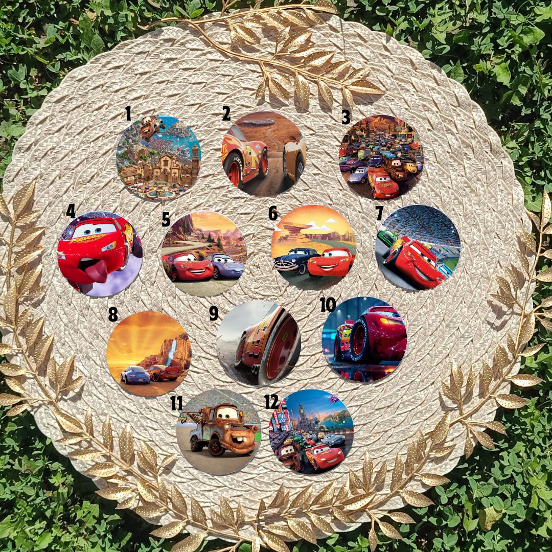 Przypinka 58 mm – Auta / Cars
