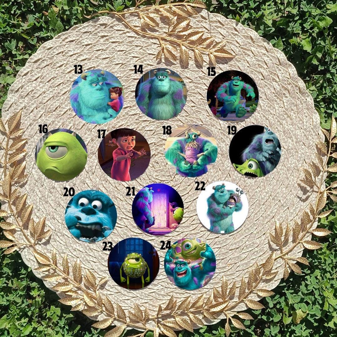 Przypinka 58 mm – Potwory i spółka / Monsters, Inc.