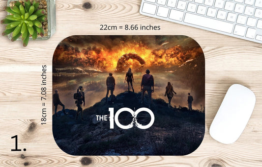 Podkładka pod mysz The 100 / The 100 – Clarke Griffin i Bellamy Blake