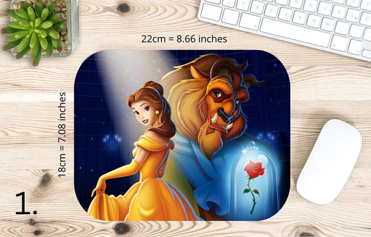 Podkładka pod mysz Piękna i Bestia / Beauty and the Beast – klasyka Disney