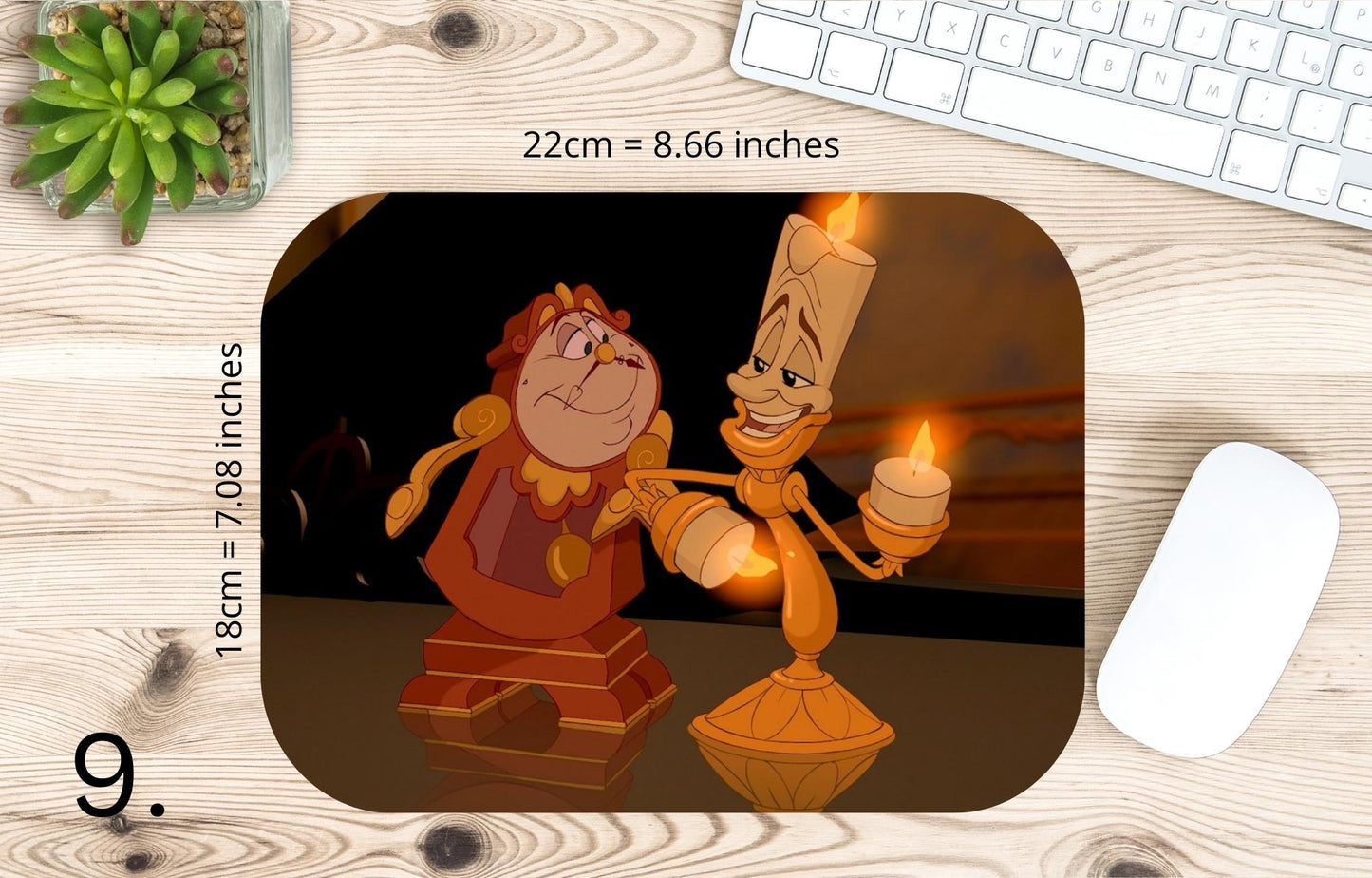 Podkładka pod mysz Piękna i Bestia / Beauty and the Beast – klasyka Disney