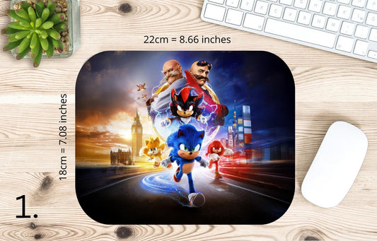 Podkładka pod mysz Sonic / Sonic the Hedgehog – Sonic, Shadow, Knuckles