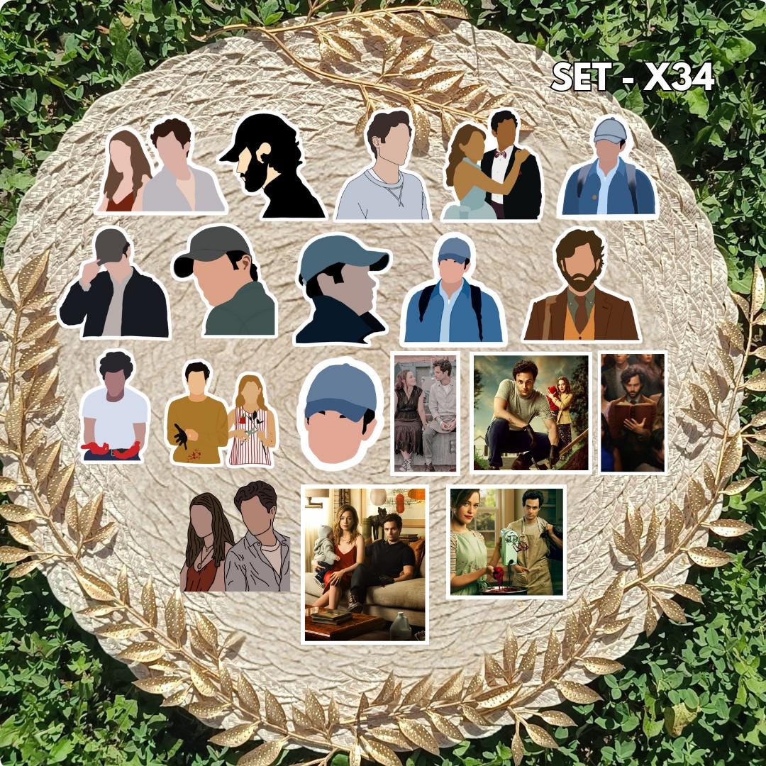 Zestaw naklejek Ty / You – Joe Goldberg i Love Quinn