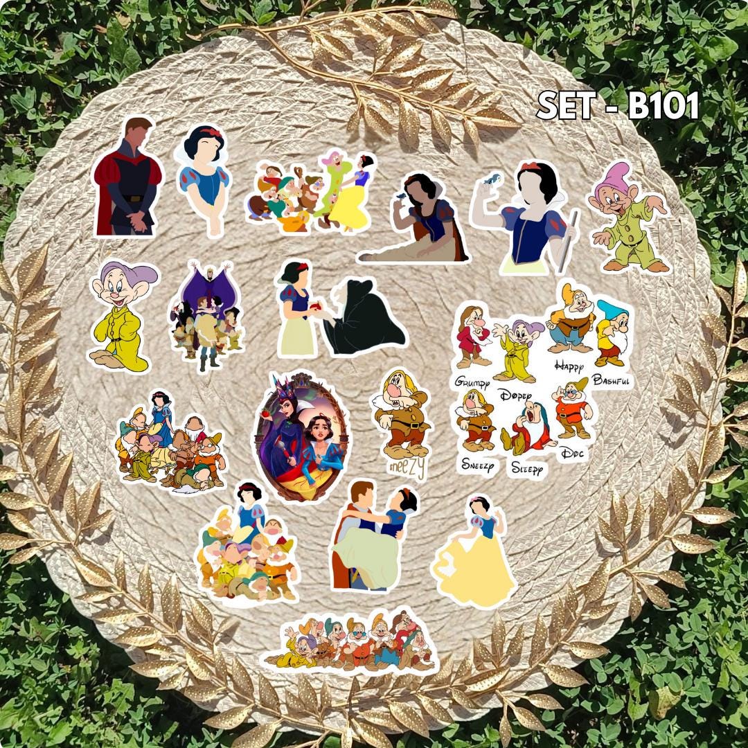 Zestaw naklejek – Królewna Śnieżka / Snow White