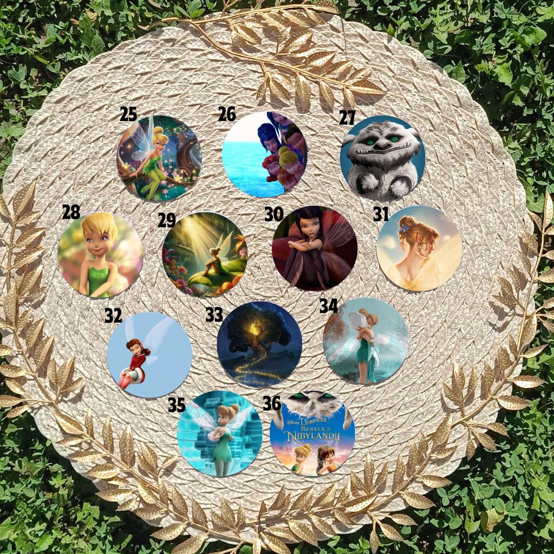 Przypinka 58 mm – Dzwoneczek / Tinker Bell