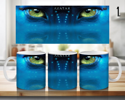 Kubek ceramiczny Avatar / Avatar – Pandora, Jake Sully i Neytiri