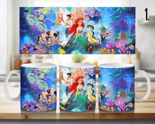 Kubek ceramiczny Mała Syrenka / The Little Mermaid – Ariel