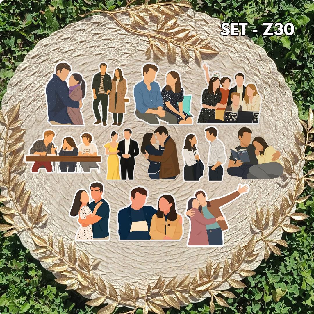 Zestaw naklejek Miłość w Oksfordzie / My Oxford Year – Ella i Jamie