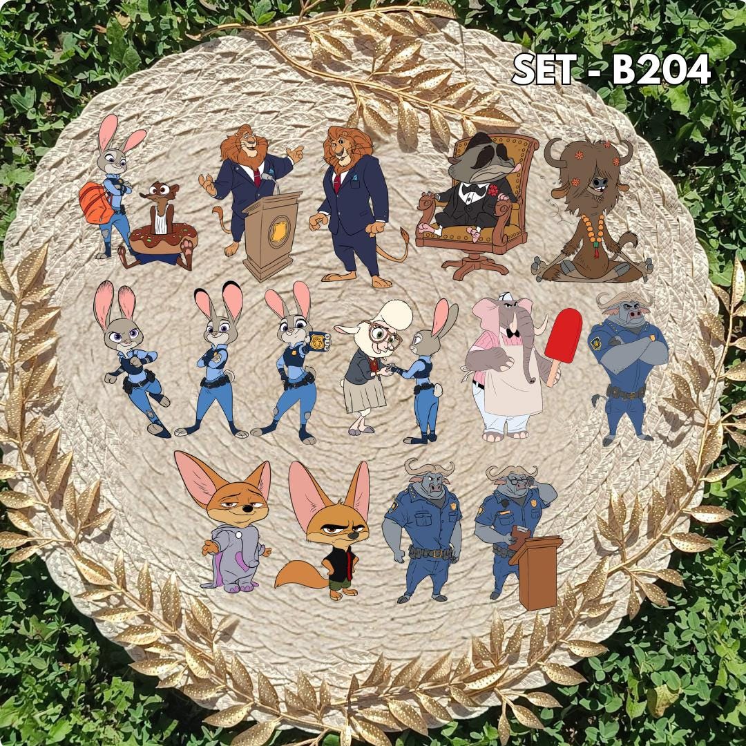 Zootopia Sticker Set - Judy Hopps and Nick Wilde