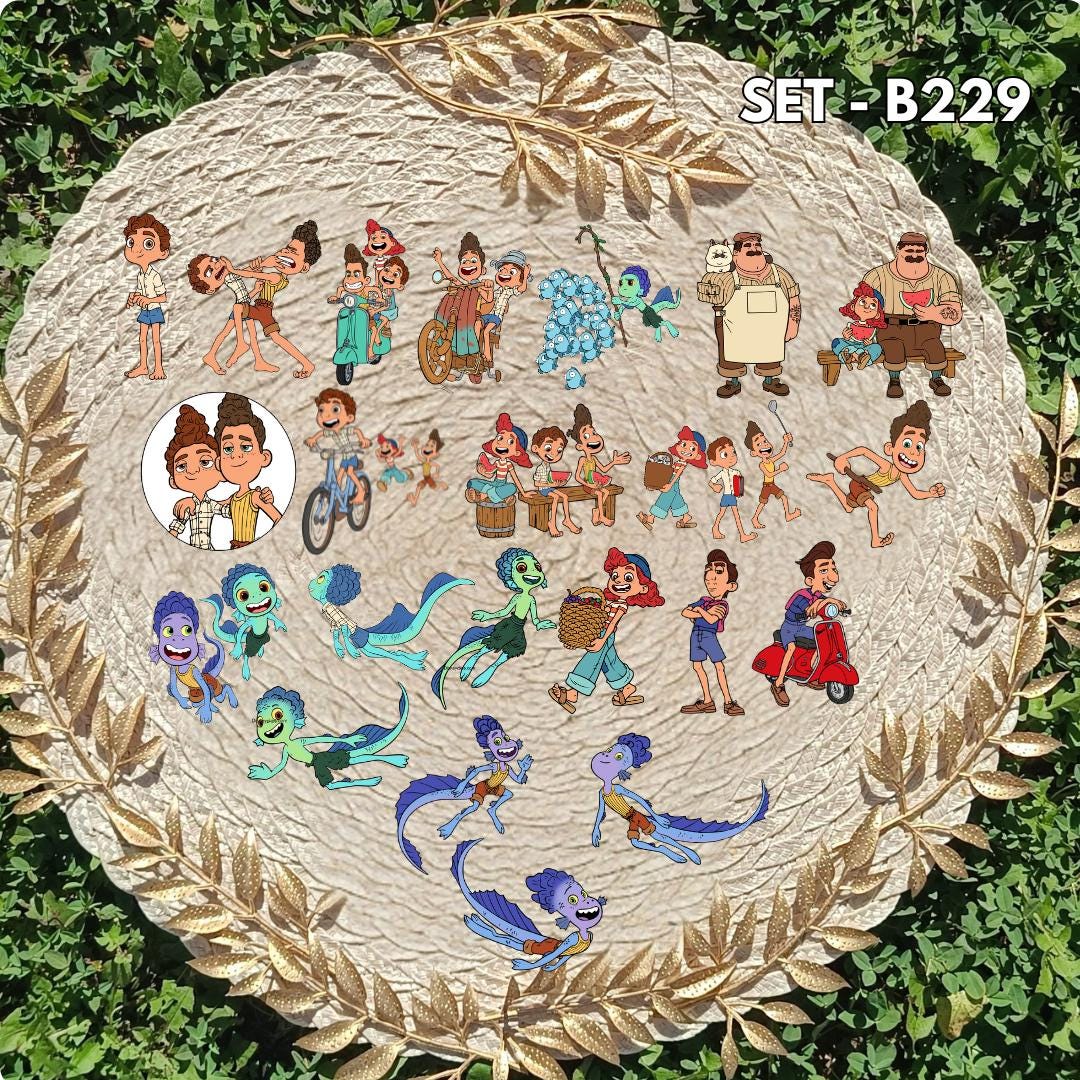 Zestaw naklejek Luca / Luca – Luca, Alberto i Giulia